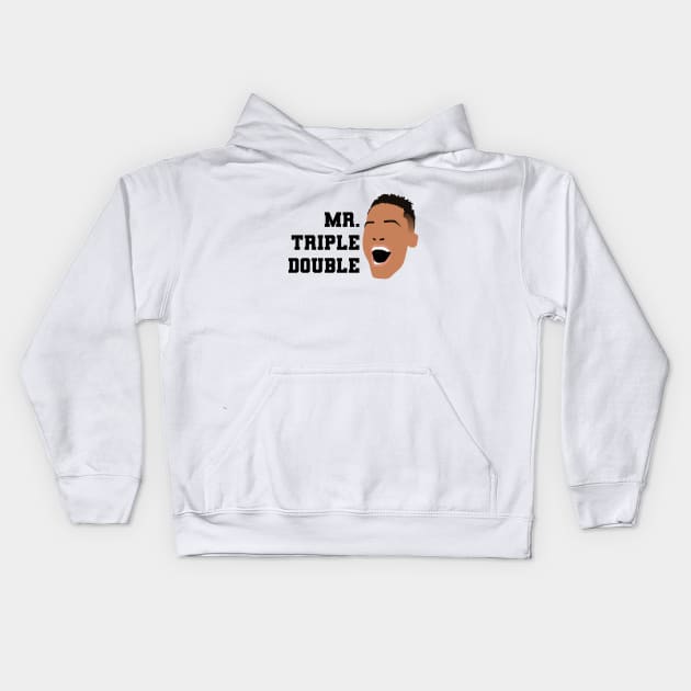 Mr Triple Double Kids Hoodie by sofjac